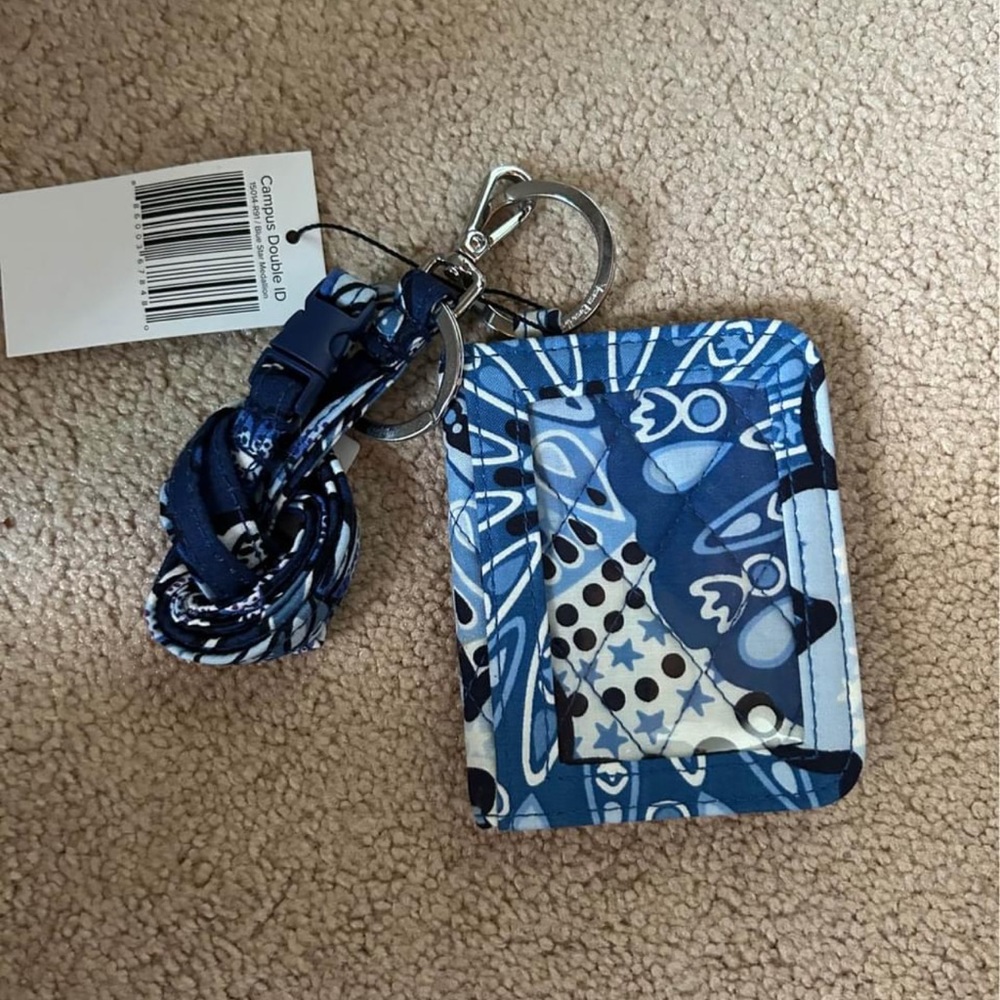 Vera Bradley ID/badge window lanyard